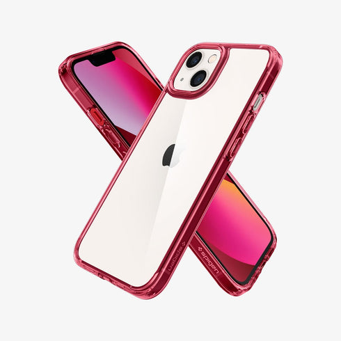 ACS03204 - iPhone 13 Pro Max Case Ultra Hybrid in crystal clear showing the back